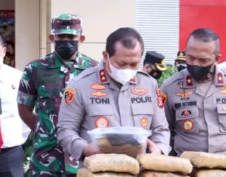 100 Kg Ganja Berhasil Diamankan Satres Narkoba Polres Musi Banyuasin