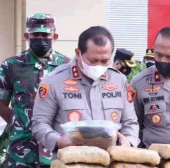 100 Kg Ganja Berhasil Diamankan Satres Narkoba Polres Musi Banyuasin