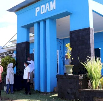 Pasca Pelantikan Direktur Baru, Bupati Budiman Kunjungi PDAM Wae Mami Luwu Timur