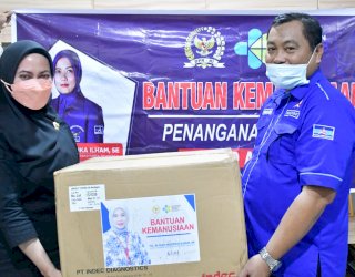 Melalui DPC Demokrat, Anggota DPR RI Aliyah Mustika Bantu Alat Rapid Untuk Warga Luwu Utara