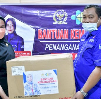 Melalui DPC Demokrat, Anggota DPR RI Aliyah Mustika Bantu Alat Rapid Untuk Warga Luwu Utara
