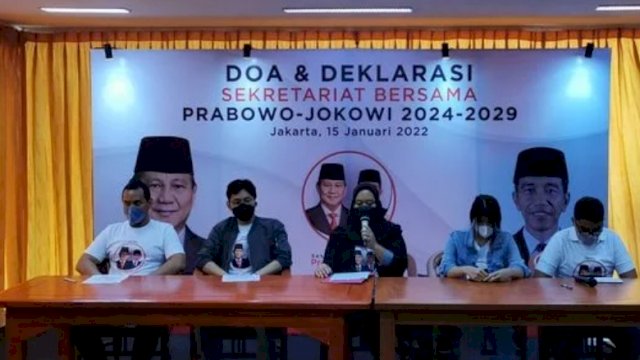 Deklarasi Pasangan Calon Presiden dan Wakil Presiden Prabowo Subianto-Joko Widodo, di Pilpres 2024 mendatang.