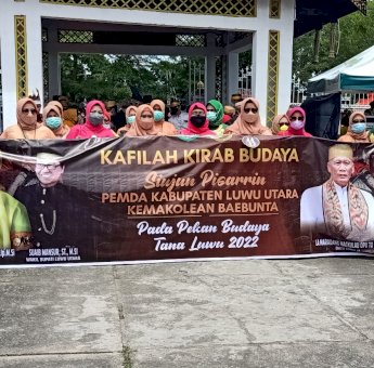 Hadiri Kirab Budaya di Istana Kedatuan Luwu, Wabup Lutra Harap Gaungnya Mendunia