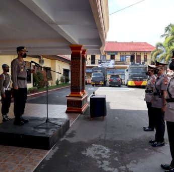 Kapolres Tana Toraja Pimpin Serah Terima Jabatan Kasat Lantas dan Kapolsek Sangalla