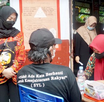 Kelurahan Lembang Parang Bersama Polres Gowa Genjot Vaksinasi Dosis Kedua