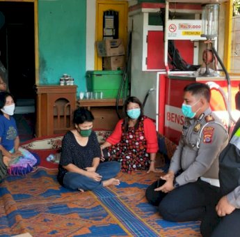 Polres Cilegon Kunjungi Rumah Korban Laka Lantas di Balikpapan