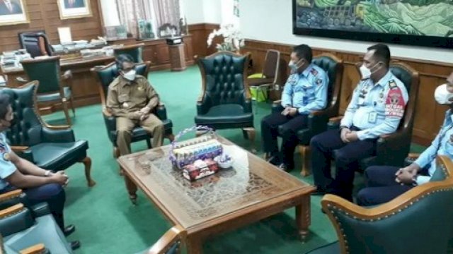 Bupati Kutai Timur (Kutim) Ardiansyah Sulaiman, menerima kunjungan Pejabat Lembaga Permasyarakatan (Lapas) Kelas IIA Bontang, Selasa (25/01/2022).