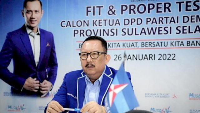 Calon incumbent ketua DPD Partai Demokrat Sulsel, Ni'matullah Erbe.