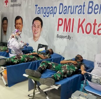 Puluhan Prajurit TNI Kompi Divif 3 Kostrad Sambangi PMI Makassar, Ini Tujuannya