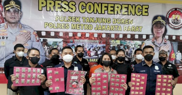 Polsek Tanjung Duren Jakarta Barat Ungkap Ribuan Butir Ekstasi Senilai Rp 1 Miliar