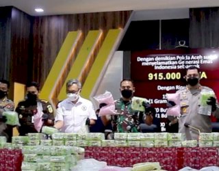 Polda Aceh Gagalkan Penyelundupan 150 Kilogram Sabu dan 145 Ribu Pil Ekstasi Asal Malaysia