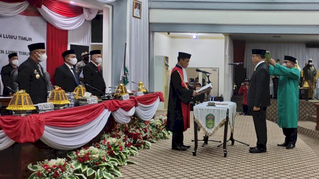 Gantikan Amran Syam, Aripin Resmi Jabat Ketua DPRD Luwu Timur