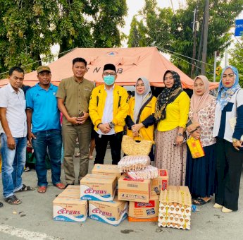 Partai Golkar Bulukumba Bantu Korban Kebakaran