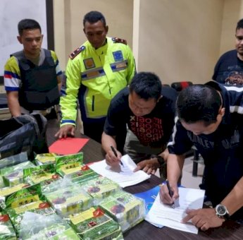 Polisi Gagalkan Pengiriman Sabu 15 Kilogram di Exit Tol Kabupaten Mesuji Sumsel