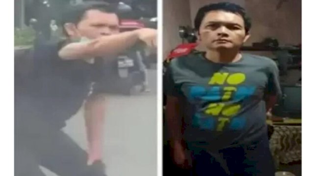 AF (46) Pelaku Pemerasan berkedok pura-pura pincang sebagai korban tabrak di Jakarta Timur ditangkap Polisi.