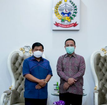 Bertemu Plt Sekjen Kemendagri, Andi Sudirman Bahas Penanganan Covid-19