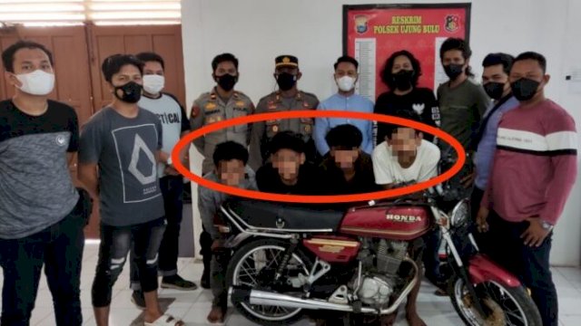 4 Pelaku Pencuri Motor Diringkus Tim Resmob Polres Bulukumba, Rabu (26/1/2022).