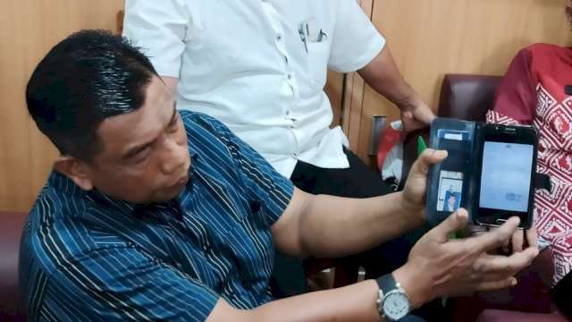 Sugeng Mochdar, salah satu pengurus KONI Kaltim yang mengalami pemukulan.