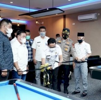 Resmikan Black Bull Billiard, Wali Kota Balikpapan: Membuka Lapangan Kerja Ditengah Pandemi