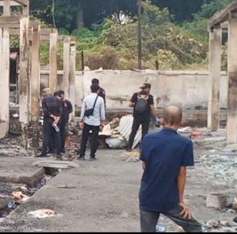 Polda Sulsel Mulai Selidiki Penyebab Kebakaran Pasar Sentral Sinjai