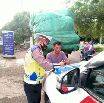 Satlantas Polres Jeneponto Tertibkan Angkutan Odol
