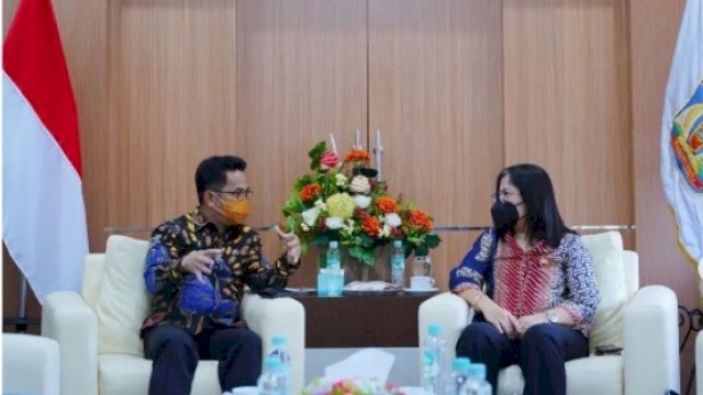 Wali Kota Balikpapan Rahmad Mas'ud, menerima Kunjungan Ketua PPUU DPD RI Dr Badikenita BR Sitepu, beserta Rombongan, Jumat (04/02/2022).