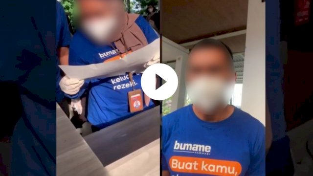 Tangkapan layar video viral konsumen marah-marah di Lab Bumame Farmasi, Jakarta.