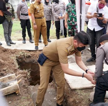 Bupati Gowa Hadiri Peletakan Batu Pertama Pembangunan Masjid Al Ghaffar
