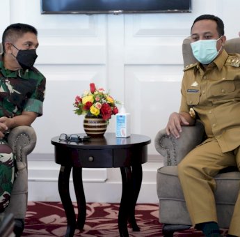 Pangdam XIV Hasanuddin Temui Andi Sudirman, Ini yang Dibahas