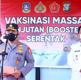 Di Bintan, Kapolri Tinjau Langsung Vaksinasi Serentak dan Paparkan Strategi Lawan Covid-19