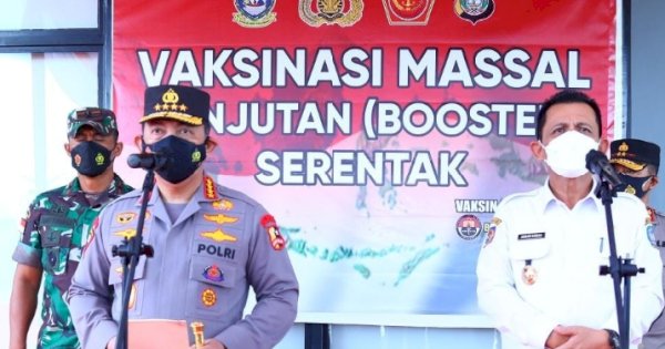 Di Bintan, Kapolri Tinjau Langsung Vaksinasi Serentak dan Paparkan Strategi Lawan Covid-19