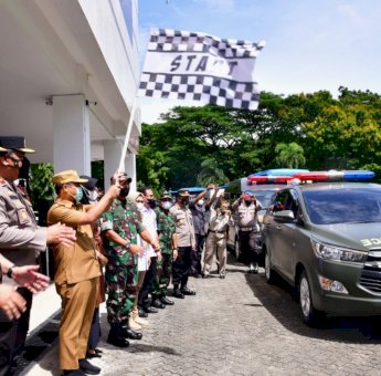 Sejalan Intruksi Presiden, Plt Gubernur Kembali Lepas 1.000 Nakes Mobile Vaksinator Secara Bertahap