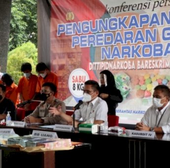Bareskrim Polri Ungkap Dua Jaringan Narkoba, Sabu dan Puluhan Ribu Ekstasi Diamankan
