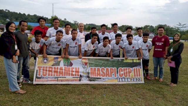 Masapi United (MU 1990) lolos ke babak 16 besar Turnamen Masapi Cup III tahun 2022. (Asri Widya)