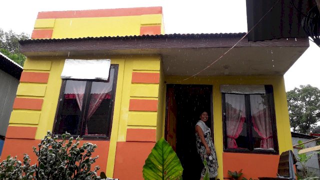 Salah satu rumah warga yang direhab oleh Pemerintah Kota Parepare. (Istimewa)