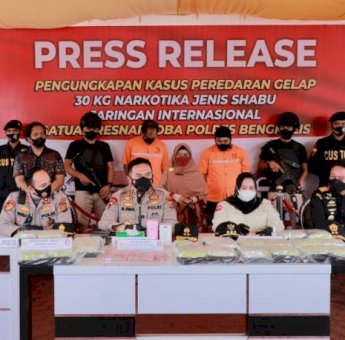 Kapolda Riau Datangi Mapolres Bengkalis: Apresiasi untuk Jajaran yang Ungkap 30 Kilogram Sabu