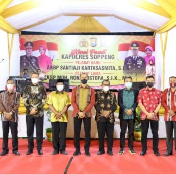 Bupati Soppeng ke AKBP Roni Mustofa: Jangan Lupa Persaudaraan dan Tetap Jaga Silaturahmi