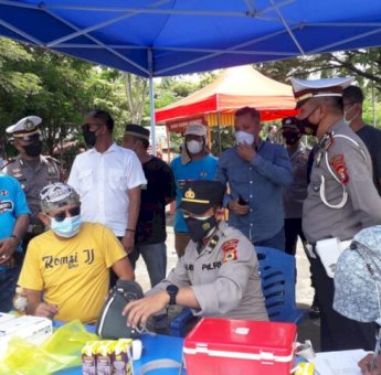Bertaraf Nasional, Vaksinasi Massal 1st Honda Jazz Community Jeneponto Dipadati Warga
