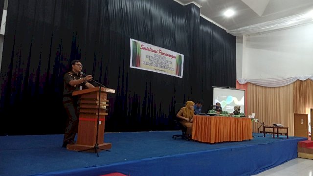 Gedung Pertemuan Sinjai, Kecamatan Sinjai Utara, Kabupaten Sinjai, Sulawesi Selatan, Senin (14/02/2022).
