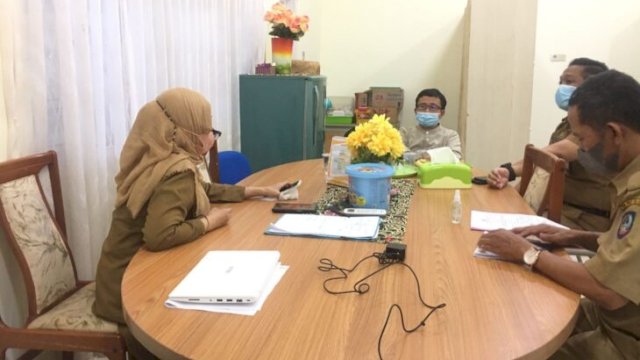 Bidang Kesehatan Masyarakat Dinas Kesehatan Sulsel, menggelar Rapat Persiapan Oenanganan Stunting Tahun 2022, Senin (14/02/2022). (Istimewa)
