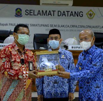 Terima Kepala BPK-RI Sulsel, Bupati Jeneponto Harapkan Bimbingan Dalam Pengelolaan Keuangan