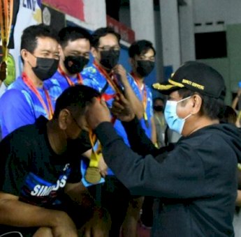 Turnament Badminton Bhayangkara Soppeng CUP Pertama Ditutup, Ini Pemenangnya