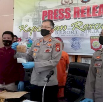 Polres Sinjai Gagalkan Peredaran Sabu 99,50 Gram Dari Malaysia
