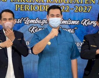 Setelah Mati Suri, Karang Taruna Pangkep Kembali Bangkit di Tangan Harmansyah dan Yusran Lalogau