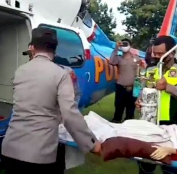Gunakan Helikopter, Kapolri Jemput Gadis Asal Jateng Penderita Tumor untuk Berobat ke Jakarta