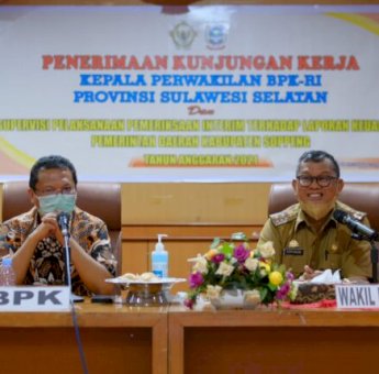 Kepala BPK RI Perwakilan Sulsel Berkunjung ke Soppeng, Luhfi Halide: Mohon Petunjuk Pengelolaan Keuangan