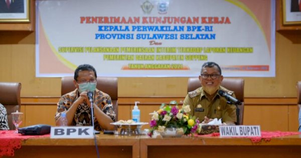 Kepala BPK RI Perwakilan Sulsel Berkunjung ke Soppeng, Luhfi Halide: Mohon Petunjuk Pengelolaan Keuangan