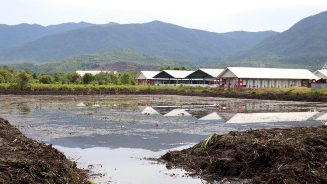 Kondisi Kolam Pemancingan Ikan yang akan dibangun berlokasi di Belakang Pasar Hobi Malili, Kabupaten Luwu Timur. (Foto. Asril Astian/Republiknews.co.id)