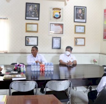 Bahas Pengamanan dan Pengawasan Pemilu 2024, Bawaslu Soppeng Temui Kapolres