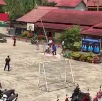 Tragis, Pelajar di Samarinda Tertimpa Tiang Bendera, Kepala Hancur dan Tak Sadarkan Diri